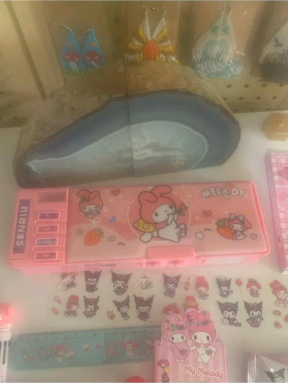 Bundle box # 84 Sanrio My Melody Pink Desk Accessory Set